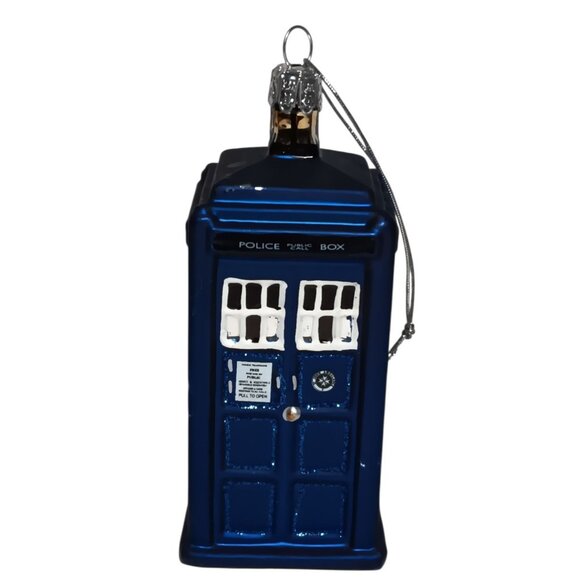 Christmas Ornament Doctor Who Tardis Time Machine 2009 TV Show - Picture 1 of 6